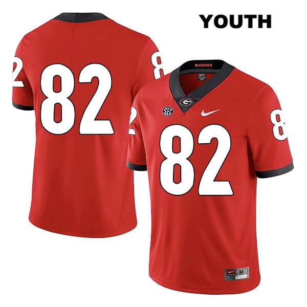 Georgia Bulldogs Youth Kolby Wyatt #82 NCAA No Name Legend Authentic Red Nike Stitched College Football Jersey MIJ0556AL